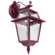 Avignon Downward Wall Light - Burgundy Finish / B22 Avignon Downward Wall Light - Burgundy Finish / B22